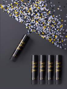 1/5/10 件五彩纸屑爆破器、彩色五彩纸屑手持扭曲礼品花管、毕业派对五彩纸屑、婚礼派对、母亲节、毕业装饰、性别揭示装饰、生日装饰、派对礼品、房间装饰家居装饰（请勿将发射管对准人或物体） - 黑色 - 查看 4