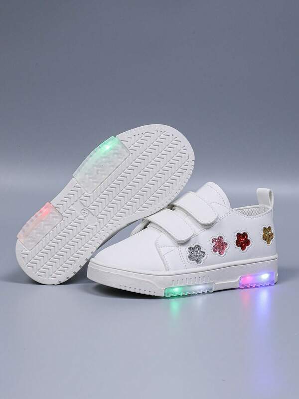 1 Pair Cute Cartoon LED Light-Up Breathable Sports Shoes, Suitable For Boys And Girls - Casual, Shock-Absorbing, All-Season Non-Slip Outdoor Running And Walking Shoes