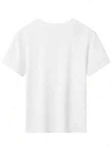 SPRUNKI Printed Men's Pure Cotton Set, 180g T-Shirt, 260g Shorts Set, Pure Cotton Fabric, Breathable And Sweat-Absorbent, Soft And Skin-Friendly, Protecting The Baby's Summer - 白色 - 查看 2