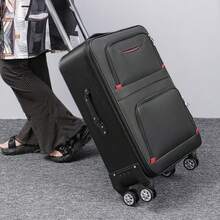 SIDIANBAN 20-Inch Carry On Luggage, Expandable Softside Luggage, Wheel Spinner Suitcase, Men And Women, Black - màu đen - Xem 2