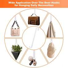 1/2 Confezioni di appendini per ghirlande da appendere alla porta d'ingresso, decorazioni natalizie e pasquali, ghirlande autunnali, cartello di benvenuto per porta d'ingresso interna ed esterna, ganci sopra la porta, organizzatore, decorazioni natalizie per la casa, decorazioni per la stanza, decorazioni invernali