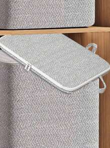 1 件优雅防水织物收纳袋 - 大容量，可容纳衣物、毛毯和棉被 | 非常适合家庭整理和搬家