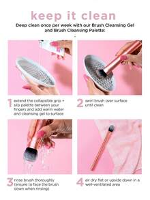 Real Techniques Brightening Concealer Makeup Brush, Viral Kitten Paw Brush Conceals Under Eyes, & Imperfections, Cover Dark Circles, 242 Brush, Stocking Stuffe, 1 Count,Foundation Brush,Concealer Brush,Blush Brush,Contour Brush,Blush Brush,Bronzer Brush,Powder Brush,Foundation Brush,Blush Brush - Pink - View 6