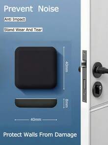 1/3/6 Stück Gummi Wandschutz, selbstklebende Türknauf Stopper, Polster Puffer, Twist Design, weich & flexibel, wasserdicht, geeignet für Kühlschrank, Garage, Büro, Bad, Küche, wiederverwendbar