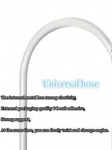 2pcs/Set CPAP Tubing Holder - Bed-Mounted CPAP Tubing Hanger, Prevents Tangling And Blockage, Keeps Tubing Away From Face And Arms For Better Sleep (Random Shipment Of Black And White Holders) - White - View 8