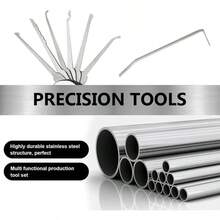 Illegal Lock-Picking Device  Automotive Pick And Hook Set - Precision Car Repair Tools, Durable Detailing Hooks For Auto Maintenance, Engine, Trim Remova - 白色 - 查看 4