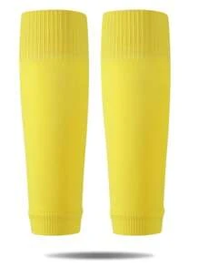 1 par de calcetines de fútbol de pierna larga fijos, cubiertas de pierna para adultos, protectores de pierna, calcetines de ciclismo, calcetines de otoño - Multicolor - Ver 17