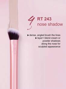 Real Techniques Real Techniques Face Essentials For Blush&Highligher&Powder&Nose Shadow&Contour, 5 Piece Set,RT400 Blush Tapered,Soft&Fluffy Bristles,RT448 Setting Brush 2.0 Dense,Fluffy Bristles,RT201power Large,Domed Shape,RT243 Nose Shadow Dense,Angled Bristles,RT401 Sculpting Wide,Angled Head