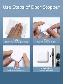 1/3/6 Stück Gummi Wandschutz, selbstklebende Türknauf Stopper, Polster Puffer, Twist Design, weich & flexibel, wasserdicht, geeignet für Kühlschrank, Garage, Büro, Bad, Küche, wiederverwendbar