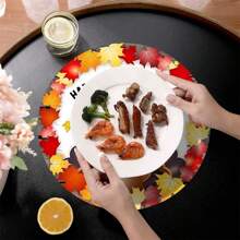 2 Stücke/4 Stücke/6 Stücke Truthahn Muster bedruckte Silikon Tischsets, Thanksgiving Dekoration, Thanksgiving Geschenk, geeignet für Esszimmertisch, Kaffeebar, ganzjährige Dekoration, waschbare Tischsets, Raumdekoration, Untersetzer, Abtropfmatten, Küchen- und Esszimmer Tischsets, Innen- und Außenbereich Party Dekoration, Wohndekoration, ideales Geschenk