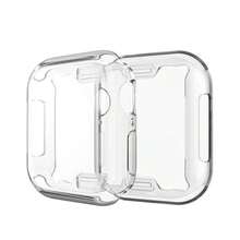 Capa transparente para Relogio applewatch  49mm 45mm 41mm 44mm 40mm 46mm 42mm protetor de tela capa completa tpu amortecedor watch série 10 9 8 7 se 6 5 4 - Transparente - Visão 6