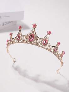 1件复古欧式新娘蓝色水晶皇冠优雅头饰，适合搭配婚纱、头巾、盘发、宫廷风、生日派对、表演服装、化装舞会、万圣节、圣诞节装饰、万圣节配饰、节日、锐舞派对配饰、皇冠、头饰、发饰、花环、发饰、发藤、发圈、金色皇冠、金色头饰、万圣节发箍、圣诞礼物、头饰皇冠、准新娘 - 彩色 - 查看 10