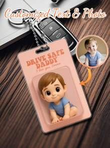 Custom Packaged Exquisite Figurine, 2D Keychain (3D Style), Toy Box Style. Artistic Gift, Customized Gift, Personalized Car Decor. Ideal Gift For Mom, Family, Friends, Parents, Grandparents, Boys, Daughters, Her, Him, Halloween, Thanksgiving, Christmas, Bedroom, Women, Girls, Wedding, Birthday, Game Room And More. - Comme indiqué - View 2