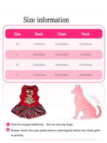 Pet Red Plaid Christmas Tree Dress, Small Cat Dog Clothes, Poodle Bichon Frise Outfits
