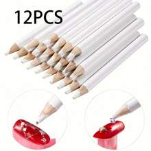 7/12/15 piezas Lápices marcadores blancos para sastre - Herramientas de marcado de telas y costura - Multicolor - Ver 8