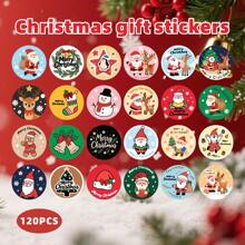 120 ملصق ذاتي اللصق مناسب لهدايا عيد الميلاد، ملصقات أسماء عيد الميلاد، ملصقات، ورق تغليف، عطلة، ديكور عيد الميلاد (طراز كلاسيكي، 1.5 بوصة) عيد الميلاد ديكورات عيد الميلاد بيجامات عيد الميلاد هدايا عيد الميلاد ديكور عيد الميلاد