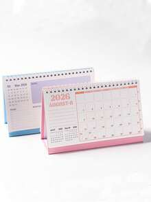 1/4pcs 2026 Desk Calendar, Cute Teddy Bear Desk Calendar, High-Quality Desk Planner & Organizer, Suitable For Daily Planning, Monthly Scheduling, Home, School, Office, Back To School Supplies