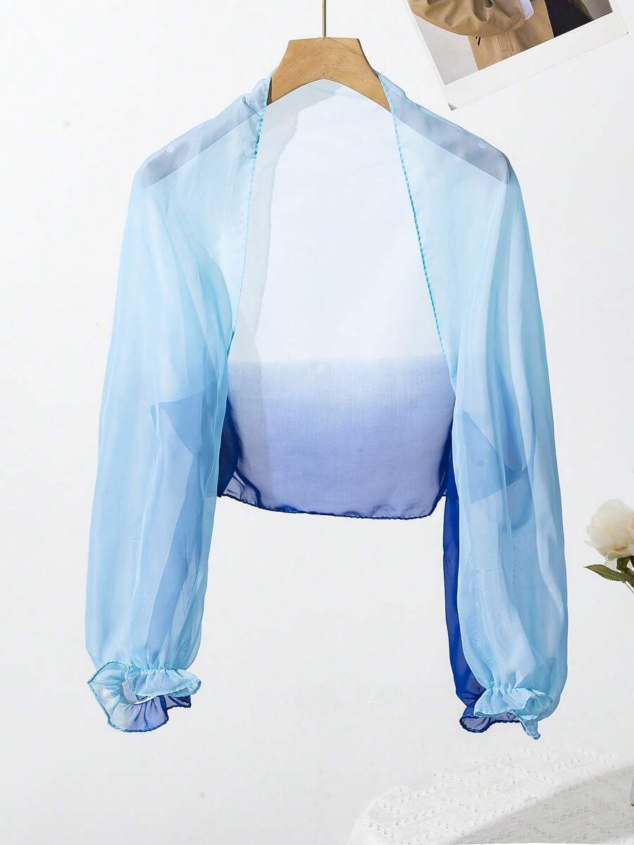 1 pezzo Sciarpa da donna vintage in chiffon di seta di anacardi ultra sottile per protezione solare