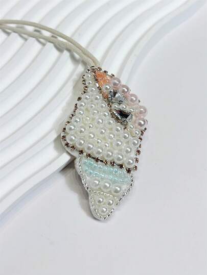 1 pieza Colgante con forma de concha de mar hecho a mano con cuentas, elegante y minimalista, versátil y con diseño interesante de animal marino, adecuado como accesorio para mochila, bolso de hombro, bolso cruzado, bolso de mano, bolso de cosméticos u otros bolsos de almacenamiento, también como colgante para coche, llavero, colgante para cinturón, etiqueta de equipaje, identificación, adecuado para parejas, mejores amigos, estudiantes, hombres, mujeres, oficina, viajes diarios, citas, vacaciones, adecuado como regalo para novia, mamá, cumpleaños de niños