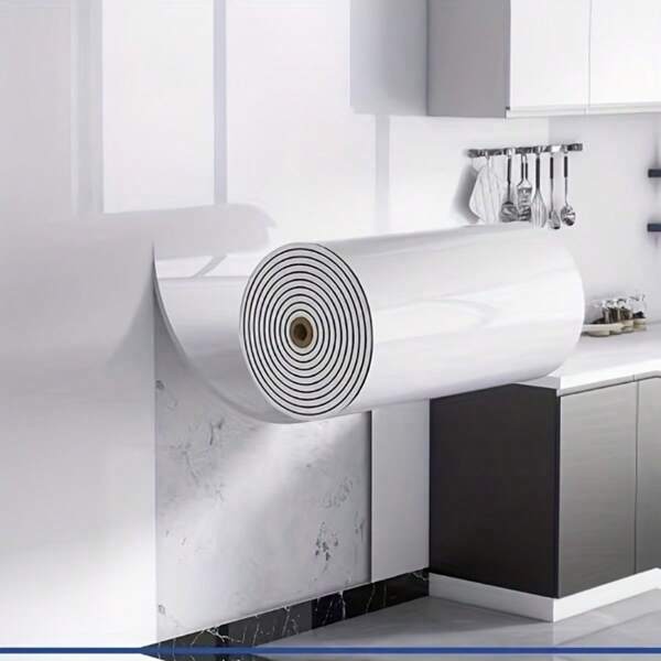 1 Roll Up Floor Sticker, Available In Various Styles, , Marble Pattern, Peel And Paste, Wallpaper, PVC Material, Removable, Suitable For Countertop Furniture Renovation, Bedroom, Bathroom, Waterproof And Dirt Resistant, Ideal For Pet Damage Floor Repair, Home Decoration