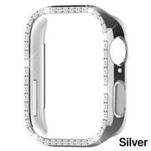 1pc Fashionable Single Row Rhinestone PC Protective Case Compatible With Huawei Watch Fit 3, Casual Style