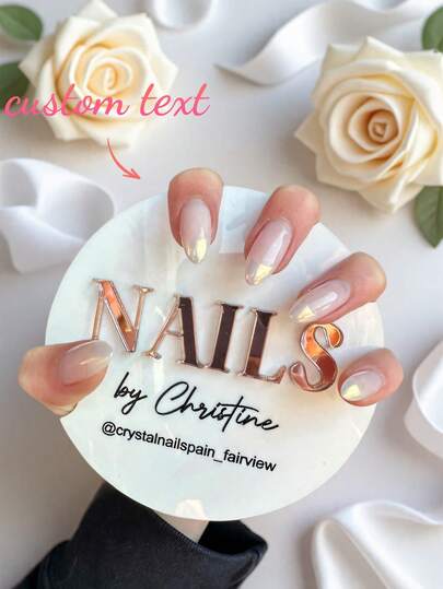 Placa acrílica personalizada para fotografía de uñas, placa acrílica 3D personalizada para selfie de uñas - Accesorios para fotografía de manicura y selfies de arte de uñas, regalo para técnicas de uñas, accesorios personalizados para fotos de uñas, props para fotos de arte de uñas