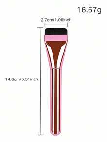 1支装扁平细软化妆刷，面部刷具，面部涂抹刷，适用于去角质、化妆等 - 柔软粉底刷，BB霜刷，遮瑕刷，粉底刷，遮瑕刷，腮红刷，修容刷，腮红刷，古铜粉刷，散粉刷，粉底刷，腮红刷，赠品 - 粉色 - 查看 6