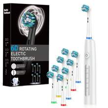 New Model Rotating Round-Head Electric Toothbrush - Fully Automatic, Waterproof, Soft-Bristled, Smart Magnetic Suspension, Home-Use Toothbrush, USB Rechargeable