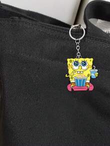 SPONGEBOB Spongebob SquarePants Cartoon Key Chains, Small Items, Bags, Pendants, Couple Transparent Acrylic Key Chains, Cartoon Rainbow Key Chains, Wallets, Schoolbags, Backpacks, Crossbody Bags, Bracelets, Luggage, Halloween, Christmas Gift Key Chains, Pendants, Birthday Gifts, Festival Gifts