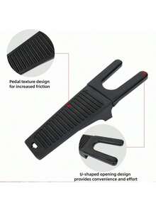 1pc Shoe Horn Sleeve, Hands-Free Boot Puller, U-Shaped Soft Sleeve Covers Shoe/Boot Opening, Slouchy Shoe Remover Suitable For Horse Ranch/Home/Hotel, Convenient For People Who Don't Want To Bend Down