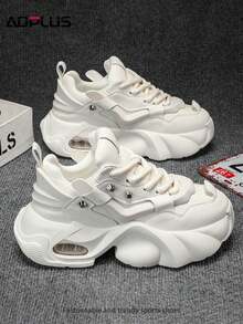 AoPlus Minimalist Men's Flat Sports Shoes - Lightweight Flexible Design, Slip-Resistant Outsole For Office Commute & Casual Wear - 米色 - 查看 5