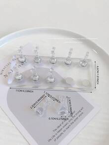 Soporte para práctica de arte de uñas con punta larga de acrílico y cristales, decoración de uñas vintage de flores de resina y cristal, uso en casa y salón, adecuado para madres, hermanas, esposas, amantes, bodas