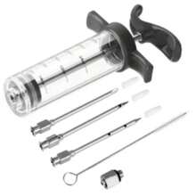 Turkey Brine Injection Marinade Syringe, Meat Tenderizer Injector For Steak, Roast, BBQ