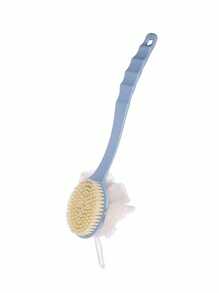 1/2 件装二合一双面沐浴刷（长柄软毛）长柄沐浴刷长柄电动刷多功能刷子用于背部刷洗去角质和淋浴清洁美容包旅行洗漱用品美容用品旅行包 - 彩色 - 查看 14