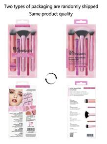 Real Techniques 艺术家必备化妆刷套装，适用于粉底、腮红、高光、眼影和眼线，专业化妆工具，合成刷毛，纯素且无动物实验，5 件套，化妆刷套装，化妆刷套装，化妆刷套装，全套化妆工具，化妆刷套装，全套化妆工具，化妆刷套装，化妆刷套装，化妆礼盒套装 - 玫紅色 - 查看 11