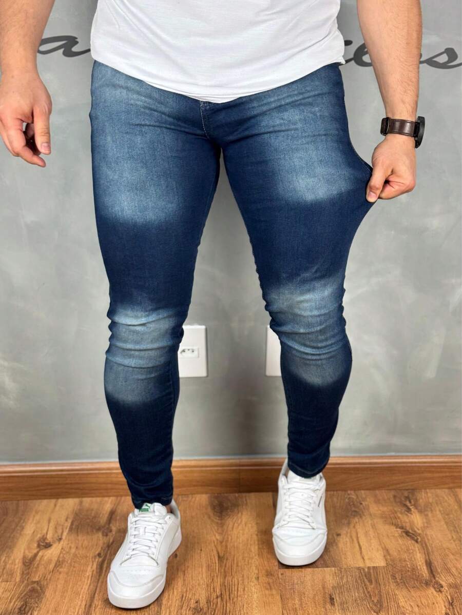 Premium Super Skinny Basic Jeans 01 - Light Wash - View 1