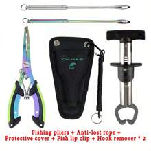 6.3-Inch Fishing Pliers, Stainless Steel Fishing Needle-Nose Pliers, Fishhook Remover, Braided Line Scissors, Cutter, Rust-Proof Fishing Multi-Purpose Tool, Suitable For Saltwater And Freshwater, Outdoor Fishing Supplies