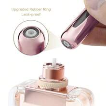 1 Piece 5ml Aluminum Perfume Mini Bottle, Bottom Press Type, Reusable Perfume Spray Bottle, Similar To Lipstick Shape, With A Visible Window, Portable For Travel And Air Travel - Vàng - Xem 8