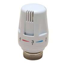 Reeds Thermostatic Radiator Valve (TRV) With Lock Shield, White Chrome Plated, 15mm X 1/2 Inch - Multicolor - View 4