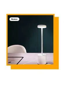 3-Tone Table Lamp Luxurious Bedside Rechargeable Lampshade LED Desk Bedroom Lamp - White - View 3