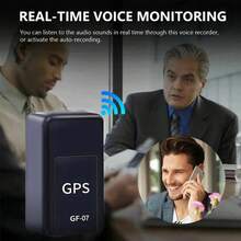 Mini GF-07 迷你 GPS 追蹤器，適用於汽車/寵物/車輛，GSM/GPRS/GPS 即時追蹤防盜防丟定位器，強磁吸附，SIM 卡資訊定位（無需 APP） - 黑色 - 查看 5
