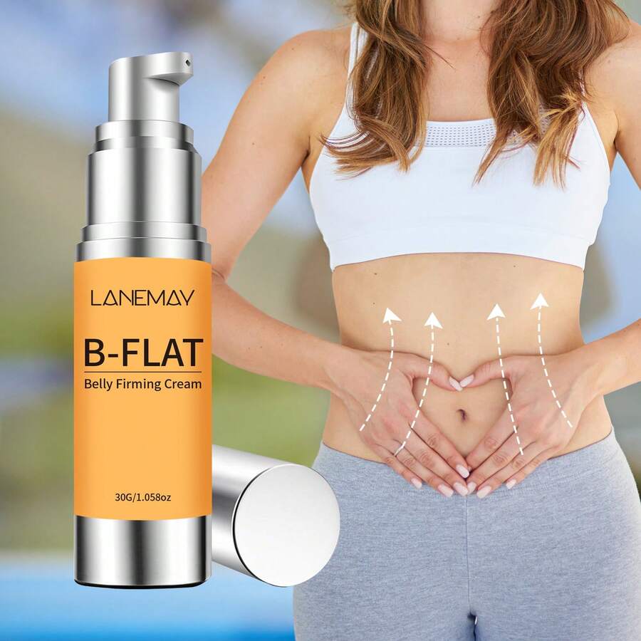Belly Firming Cream With Vitamin E - Hydrate And Nourish Skin, Decrease The Appearance Of Belly Roughness, Firm Loose Skin, Promote Smoother-Looking Belly Skin - 黃色 - 查看 1