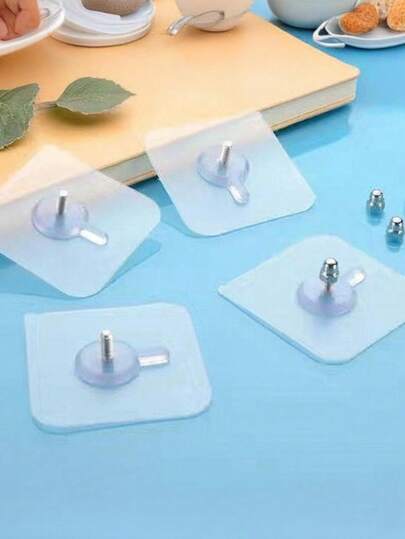 10pcs/Pack Strong Adhesive No Nail Wall Hanger, Seamless Invisible Mounting Solution For Wedding Photo Displays, Waterproof Frames And Bathroom Hooks, Ultra Durable, Rustproof Finish, Reusable Lightweight Hangers For Modern Home Décor, Quick Install, No Tools Required, Secure Hold On Tiles, Glass, Painted Walls, Perfect For Organizing Entryways, Bathrooms, Bedrooms And Living Spaces With Elegant Clean Lines