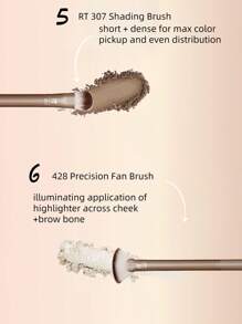 Real Techniques Real Techniques Au Naturale Makeup Brush 9 Piece Set, For Liquid, Cream, & Powder Eyeshadow, Foundation, Blush, Bronzer & Contour, Travel Friendly, Stocking Stuffer, Gift Set, Cruelty-Free