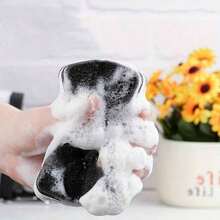 10pcs Dishwashing Sponge, Black And White Double-Sided Thick Sponge, Kitchen Cleaning, Dishwashing Cloth, Pot Cleaning Magic Wet Wipes, Kitchen, Bathroom, Home, Household Items
