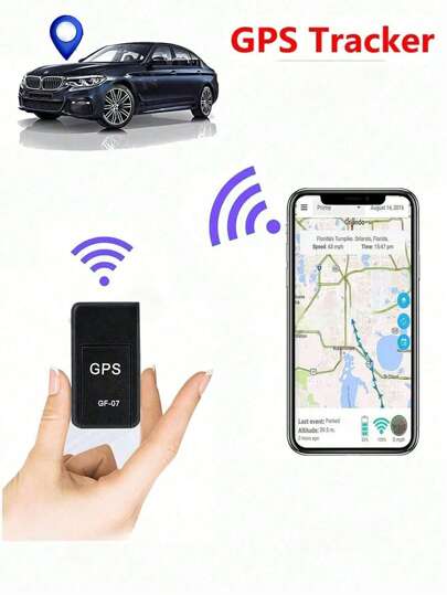 Mini GF-07 Mini GPS Tracker For Car/Children / Pet / Car GSM / GPRS / GPS Tracking Real Time Tracking Anti-Theft Anti-Lost Locator Strong Magnetic Mount SIM Message Positioner(NO APP)