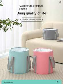 Faltbarer Fußbad-Eimer, tragbarer isolierter Fußbad-Behälter zum Reisen, hoch genug für Waden, Multifunktions-Fußbad-Tasche für Zuhause