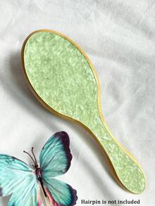 1件个性化女士时尚亚克力闪光大理石纹理名字定制发梳，独特的伴娘礼物，定制伴娘发饰，圣诞节美容配饰，少女时代 - 彩色 - 查看 14