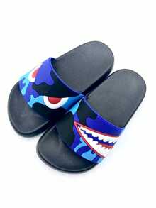 1 Pair Cute Cartoon Baby/Kids Boys/Girls Casual Summer Slippers - Blue - View 5