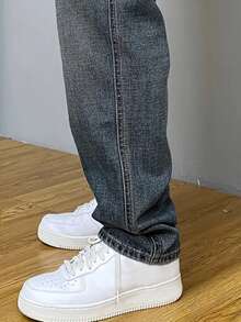 Casual Denim Jeans For Men, Blue, Fashion Daily Wear - 中等水洗藍 - 查看 5